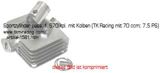 Bild vom Artikel Sportzylinder pass. f. S70 kpl. mit Kolben (TK-Racing mit 70 ccm; 7,5 PS)
