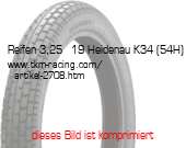 Bild vom Artikel Reifen 3,25 - 19 Heidenau K34 (54H)