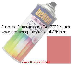 Bild vom Artikel Spraydose Belton Lackspray RAL 3003 rubinrot