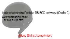 Bild vom Artikel Halbschalenhelm Redbike RB 500 schwarz (Größe S)
