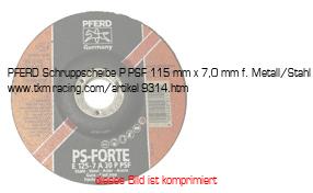 Bild vom Artikel PFERD Schruppscheibe P-PSF 115 mm x 7,0 mm f. Metall/Stahl