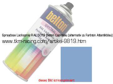 Bild vom Artikel Spraydose Lackspray RAL 5019 Belton Capriblau (alternativ zu Farbton Atlantikblau)