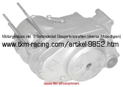 Bild vom Artikel Motorgehäuse, Rumpf inkl. 2 Seitendeckel Glasperlenstrahlen (diverse Moped Modelle)