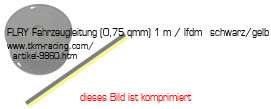 Bild vom Artikel FLRY Fahrzeugleitung (0,75 qmm) 1 m / lfdm - schwarz/gelb