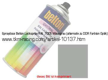 Bild vom Artikel Spraydose Belton Lackspray RAL 7005 Mausgrau (alternativ zu DDR-Farbton Optik)