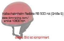 Bild vom Artikel Halbschalenhelm Redbike RB 500 rot (Größe S)