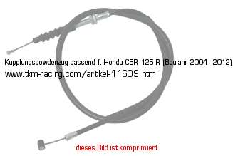 Bild vom Artikel Kupplungsbowdenzug passend f. Honda CBR 125 R (Baujahr 2004 - 2012)