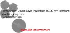 Bild vom Artikel Rennluftfilter - Double Layer Powerfilter 80,00 mm (schwarz)