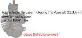 Bild vom Artikel Flachschieber Vergaser TK-Racing (mit Powerjet) 30,00 mm