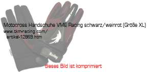 Bild vom Artikel Motocross Handschuhe VME Racing schwarz/weinrot (Größe XL)