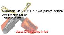 Bild vom Artikel Miniblinker Set SRD-PRO 12 Volt (carbon, orange)