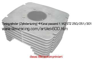 Bild vom Artikel Tuningzylinder (Zylindertuning) 4 Kanal passend f. MZ ETZ 250/251/301