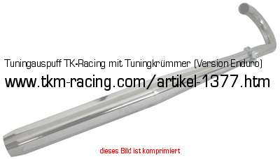 Bild vom Artikel Tuningauspuff TK-Racing mit Tuningkrümmer (Version Enduro)