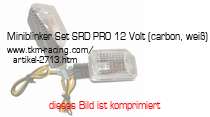 Bild vom Artikel Miniblinker Set SRD-PRO 12 Volt (carbon, weiß)