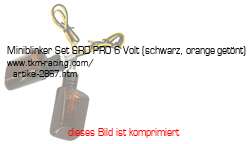 Bild vom Artikel Miniblinker Set SRD-PRO 6 Volt (schwarz, orange-getönt)