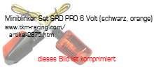 Bild vom Artikel Miniblinker Set SRD-PRO 6 Volt (schwarz, orange)