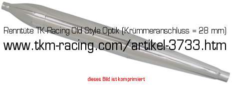 Bild vom Artikel Renntüte TK-Racing Old Style Design (Krümmeranschluss 28,00 mm)