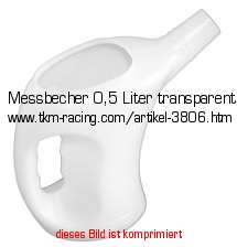 Messbecher 0,5 Liter transparent in Werkstatt > Trichter & Messbecher