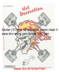 Bild vom Artikel Sticker (10 cm x 12 cm) Motiv -Piston Head 4-