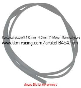 Bild vom Artikel Kantenschutzprofil 1,0 mm - 4,0 mm (1 Meter - lfdm) schwarz