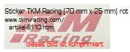 Bild vom Artikel Sticker TKM-Racing (70 mm x 25 mm) rot
