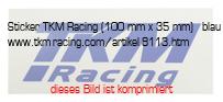 Bild vom Artikel Sticker TKM-Racing (100 mm x 35 mm) - blau