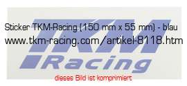 Bild vom Artikel Sticker TKM-Racing (150 mm x 55 mm) - blau